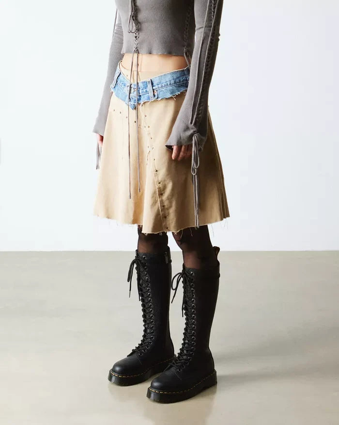 1B60 Bex Pisa Leather Knee High Boots