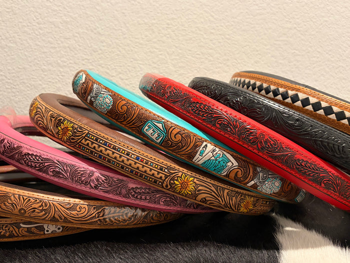 Leather steering wheel covers