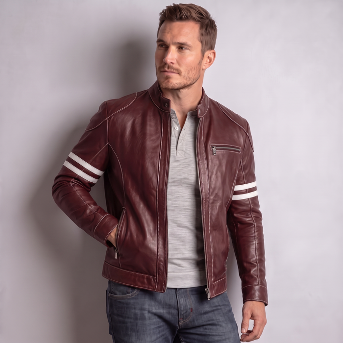 XS / Maroon / Leather