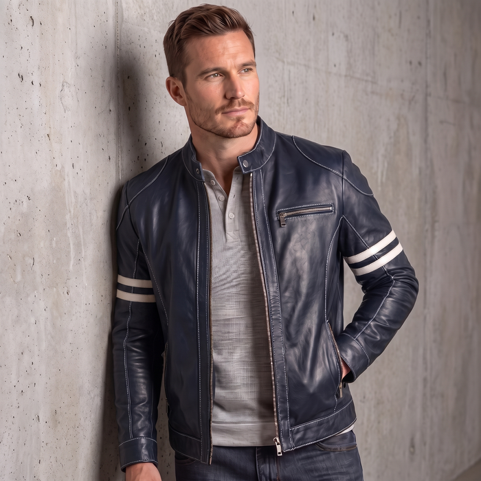 XS / Blue / Leather