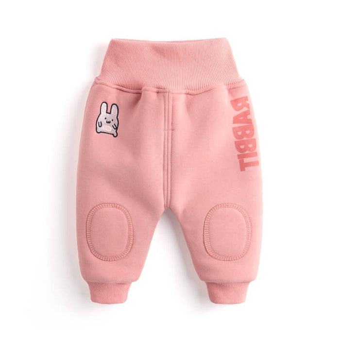 Baby Winter Plus Velvet Big PP Pants | Baby Fleece Lined Pants