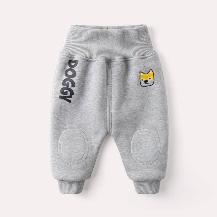 Baby Winter Plus Velvet Big PP Pants | Baby Fleece Lined Pants