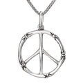 Bamboo Peace Sign Necklace