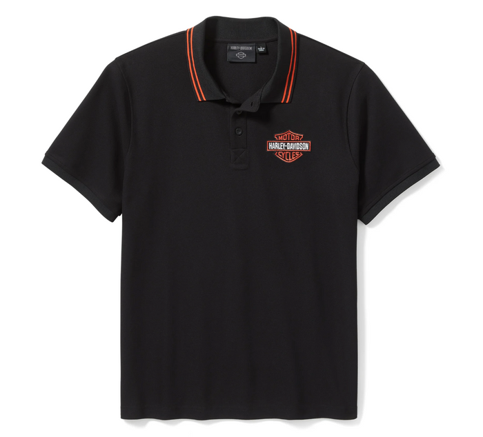 Bar & Shield Pique Polo