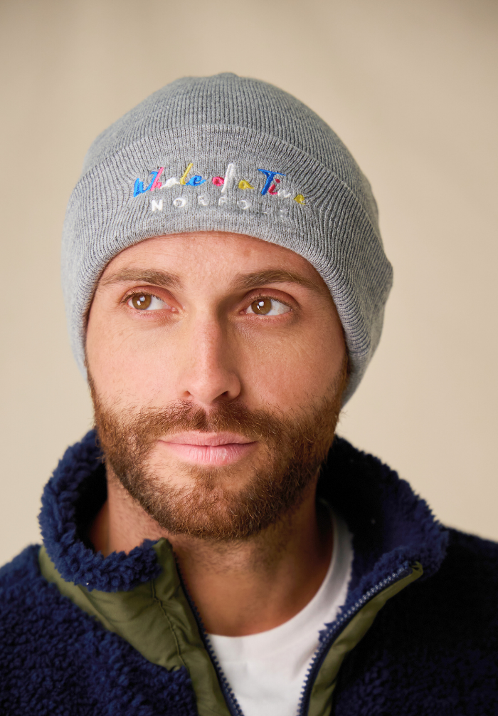 Basics Men's Beanie - Grey - Whale Of A Time Clothing