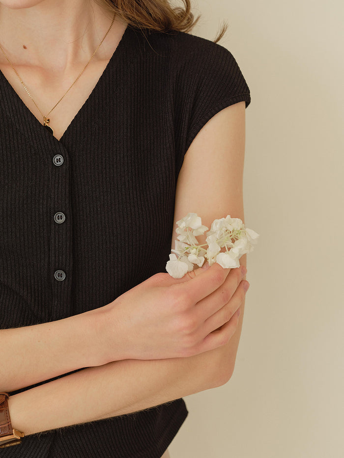 Blaire Simple V-Neck Blouse