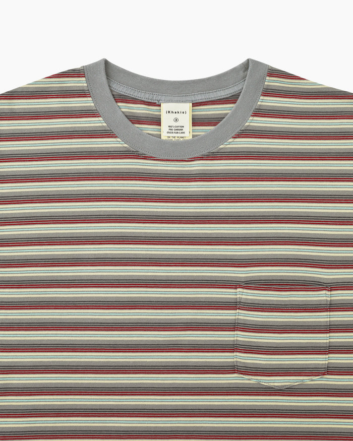Border S/S Tee Grey