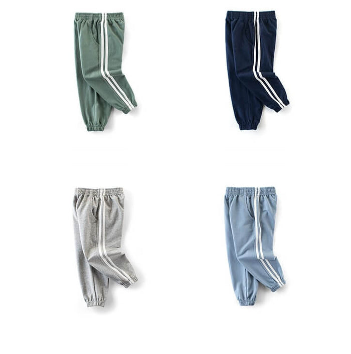 Boys Cotton Sweatpants | Boys Elastic Waist Sweatpants