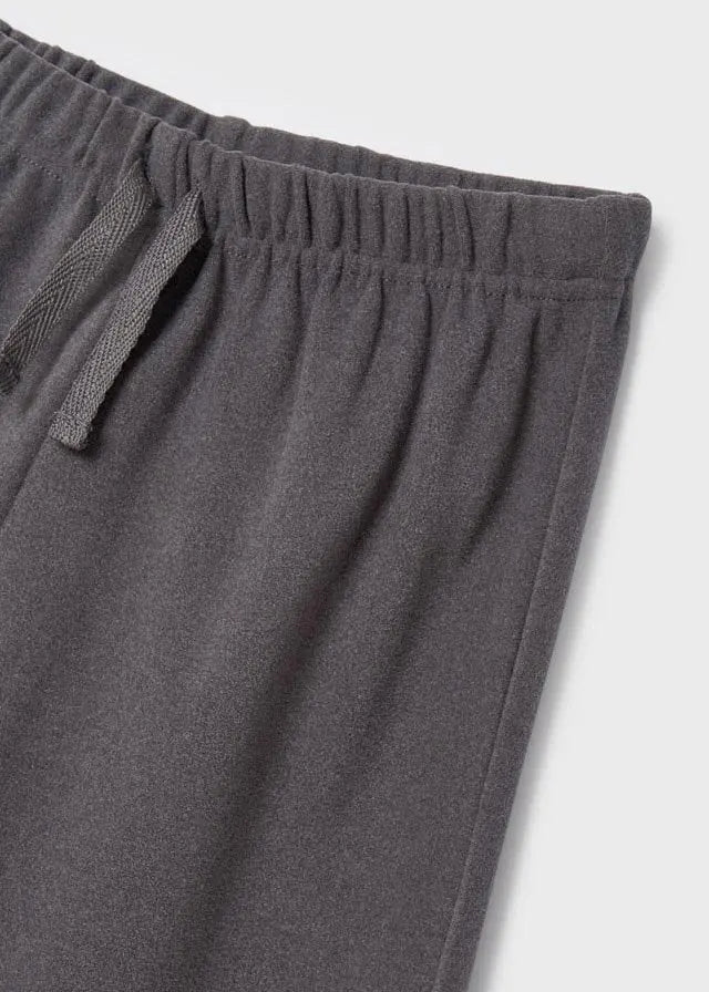 Close-up of the elastic drawstring waist on the Mayoral pajama pants