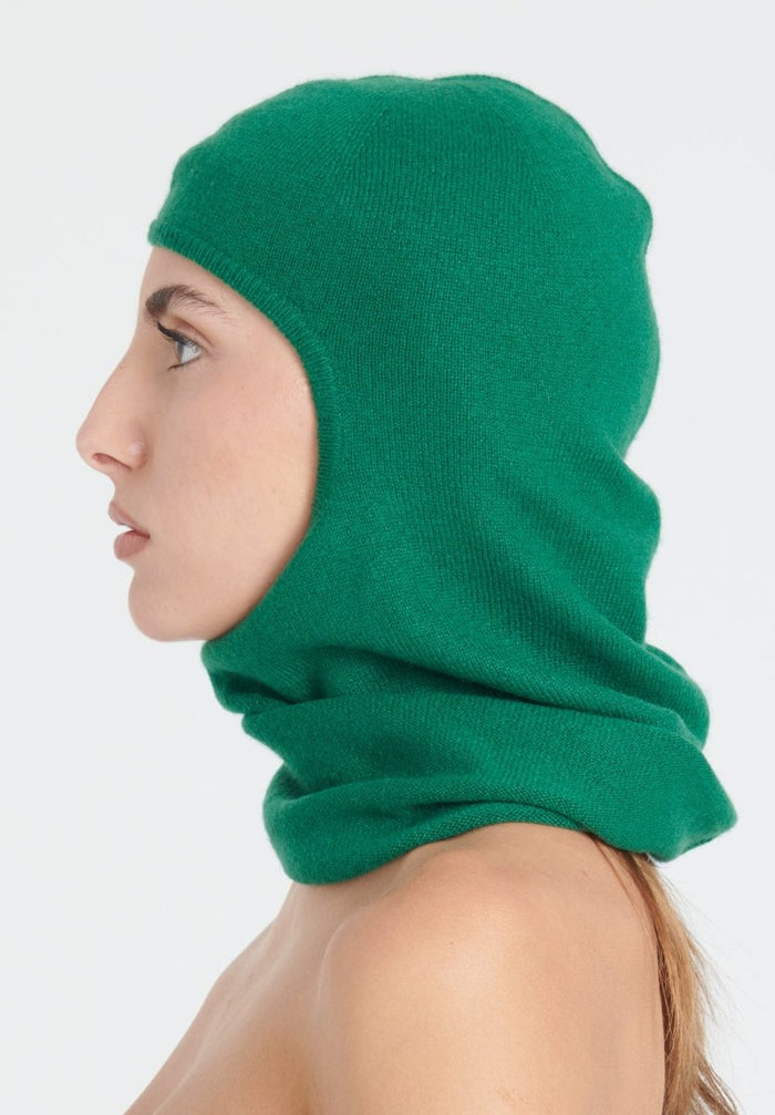 UNI 9 Cagoule en cachemire vert émeraude