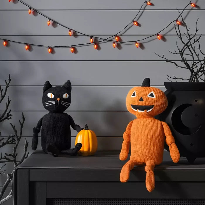 Cat Classic Halloween Small Knit Character Sitabout