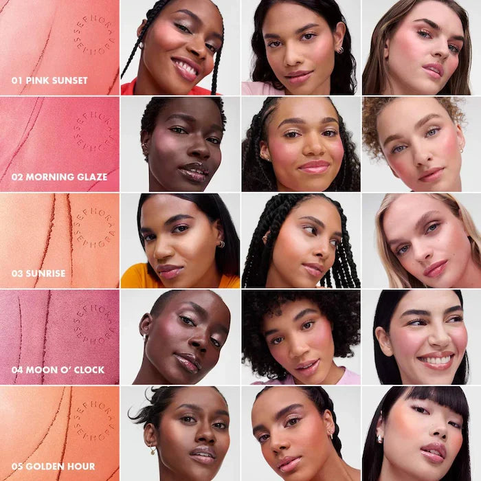 Colorful Blush and Highlighter Glaze