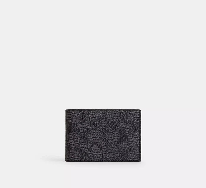 Compact Billfold Wallet In Signature Canvas