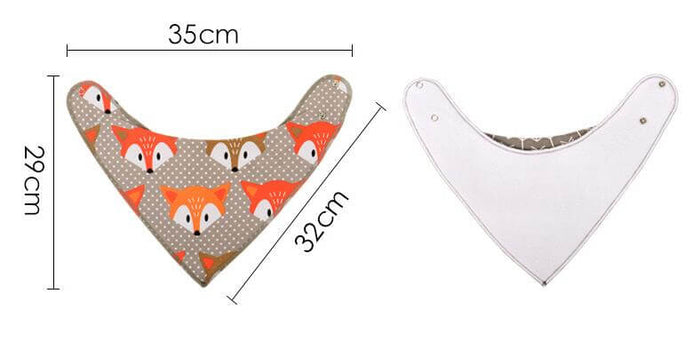 Cotton Bandana Bibs For Babies | 4Pcs Baby Bib Set