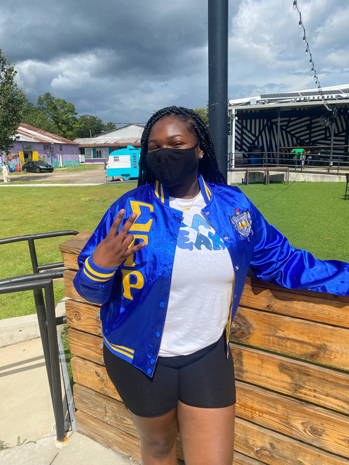 D9 - SGRho Satin Baseball Jacket