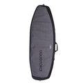DLX Surf Day Tripper board bag, gray with black trim and side handle.