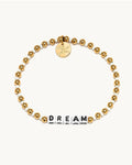 Dream Gold Beaded Bracelet - White