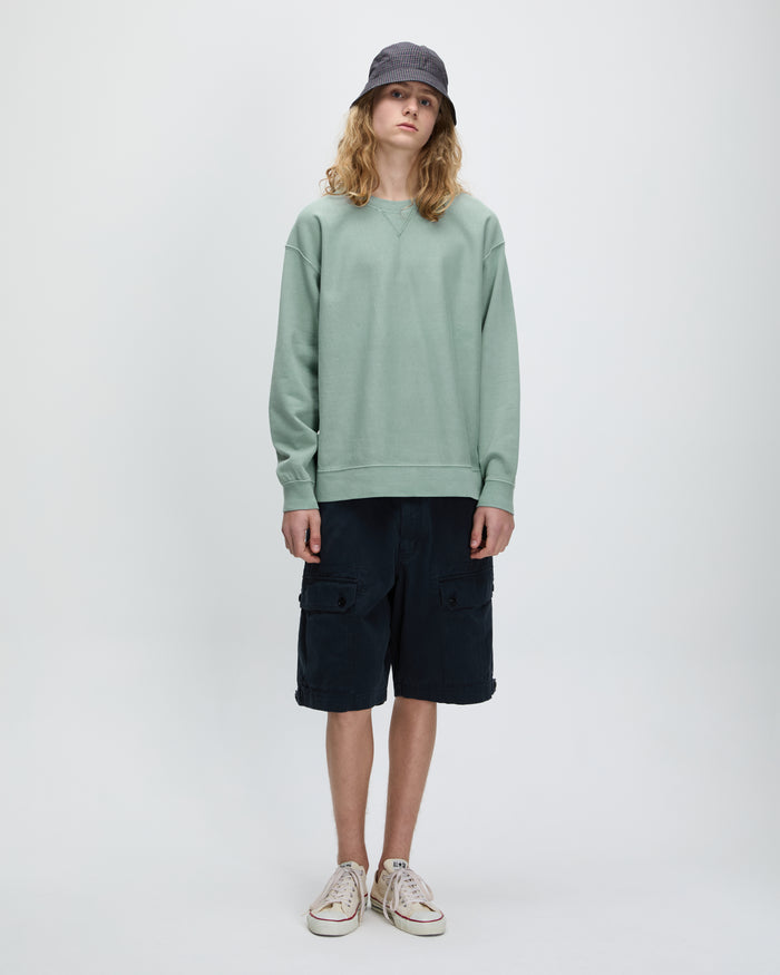 Dyed Stock Crewneck Light Blue