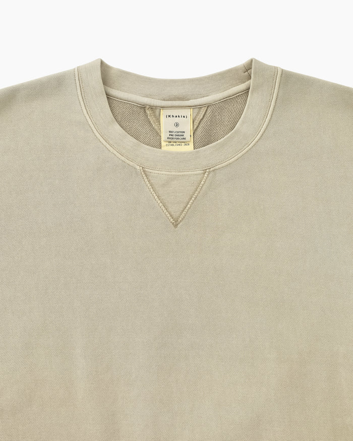 Dyed Stock Crewneck Sand