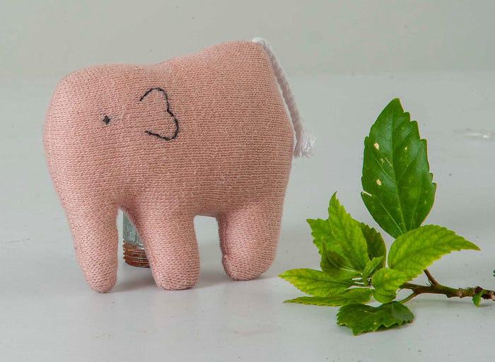 Elephant soft toy Peach / Made in India /Plush/Baby/Soft Toy | 100% Premium Cotton