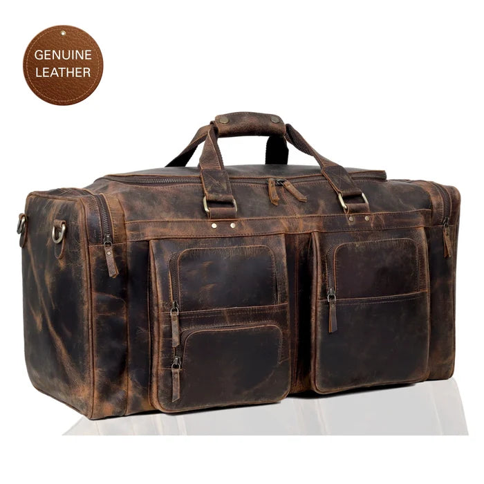 Farm Premium Buffalo Leather Duffle Combo Set