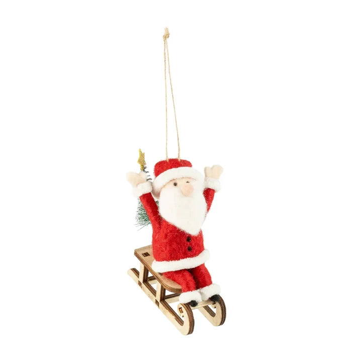 Felted Santa Ornament