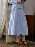 【Final Sale】Kassidy Hollow 100% Cotton Skirt