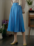 【Final Sale】Margot Blue Midi Skirt