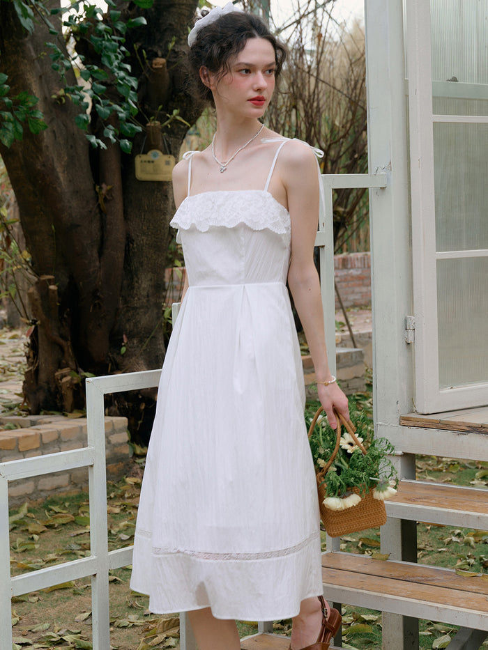 【Final Sale】Milena Round Neck Suspender Dress