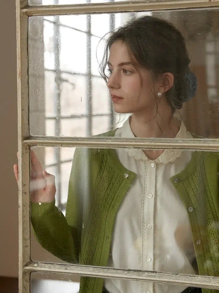 【Final Sale】Winifred Round Neck Linen Cardigan