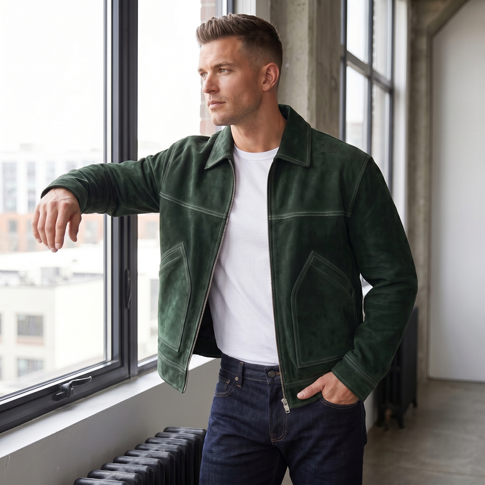 XS / Green / Suede