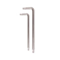 Two metal Torx Wrenches for screws on a white background from the Foil Wrench Kit.