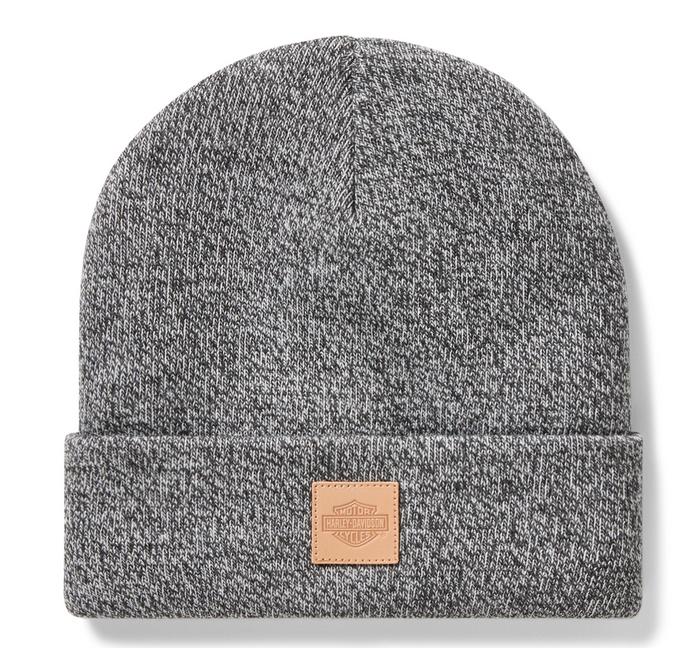 Forever Harley® Leather Patch Beanie