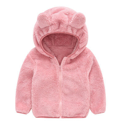 Girls Faux Fur Hooded Winter Jacket | Warm Fluffy Winter Jacket
