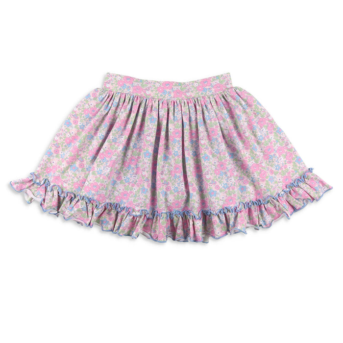 Girls Flowy Skort - Blushing Blooms