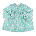 Girls Ruffle Neck Top - Garden Green