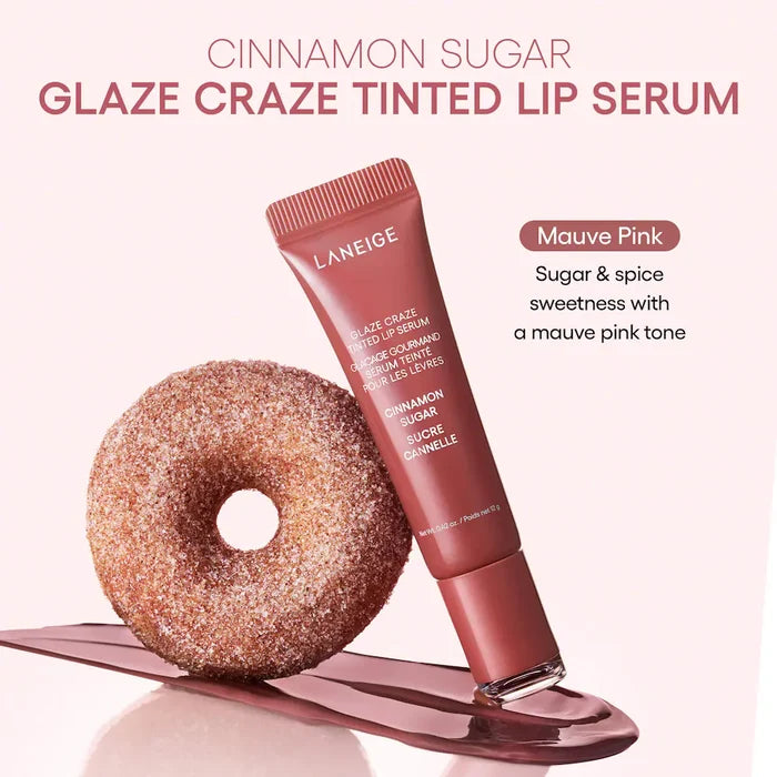 Glaze Craze Donut Delight Hydrating Tinted Lip Serum Duo