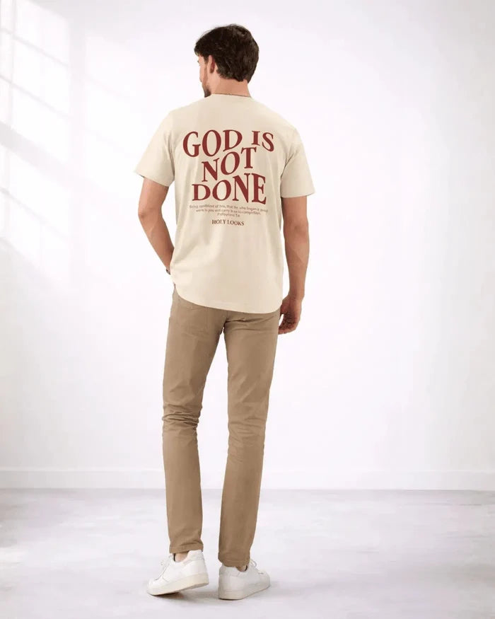 God Is Not Done Tee Sand - Holy Looks