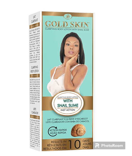 Gold Skin Escargot Clarifying Body Lotion With Snail Slime 15.21 Fl. Oz Gold skin