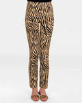 Gripeless Pull On Pants - Animal Instincts Zebra Khaki