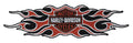Harley-Davidson® Embroidered Flames Bar & Shield Emblem