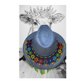 Hat with Beaded Hatband