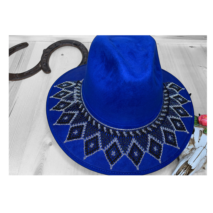 Hat with Beaded Hatband