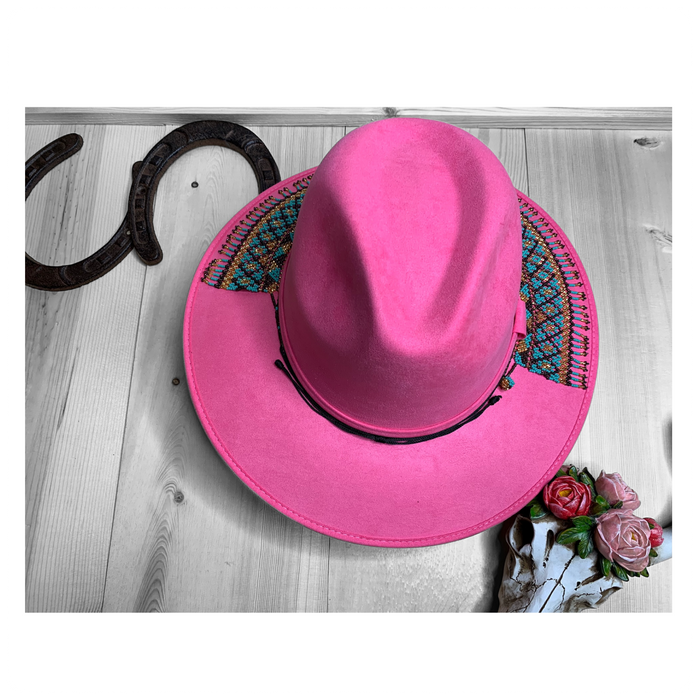 Hat with Beaded Huichol Hatband