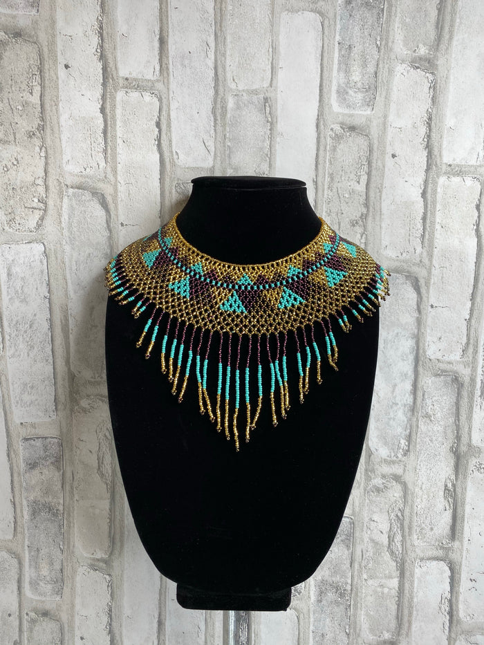 Hat with Beaded Huichol Hatband