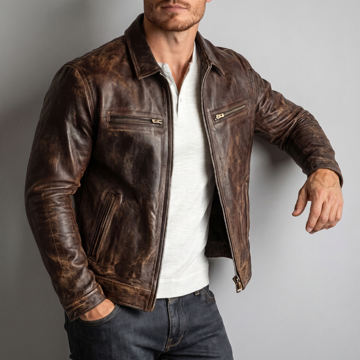 XS / Brown / Leather