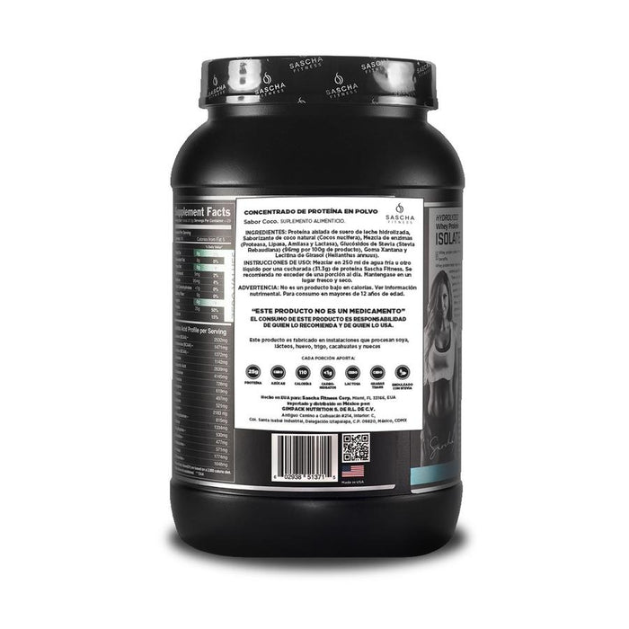 Hydrolyzed Whey Protein Isolate Coconut