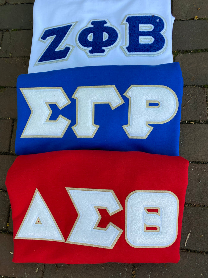 D9 - Sorority Chenille Sweatshirts