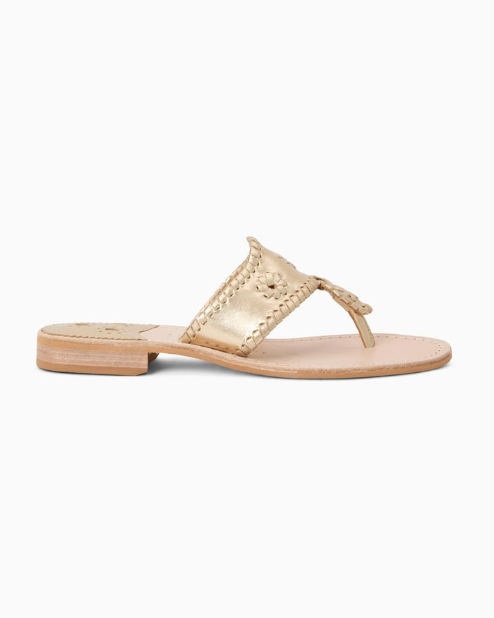 Jacks Flat Sandal - Platinum