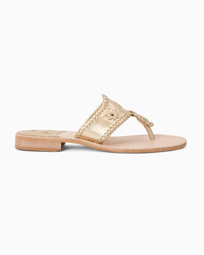 Jacks Flat Sandal - Platinum